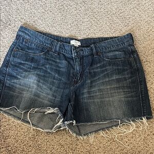 J. Crew Distressed Indigo Denim Cutoff Shorts